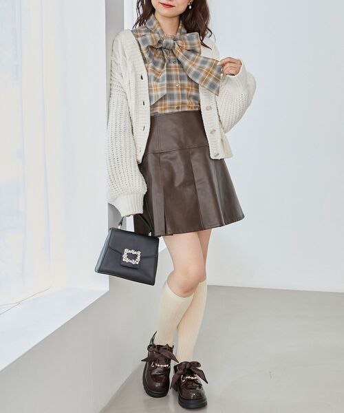 MAJESTIC LEGON（マジェスティックレゴン）の「バリエボウタイブラウス（シャツ/ブラウス・レディース・アイボリー/ブラック系その他/ブラウン系その他2・MEDIUM）」の15枚目の写真