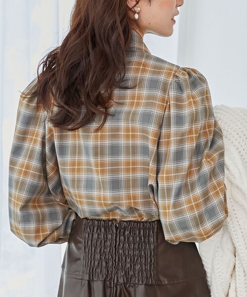 MAJESTIC LEGON（マジェスティックレゴン）の「バリエボウタイブラウス（シャツ/ブラウス・レディース・アイボリー/ブラック系その他/ブラウン系その他2・MEDIUM）」の21枚目の写真