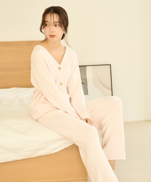 SNIDEL ⭐︎ルームウェアセット　光電子Warm Misty 女性 SNIDEL HOME（スナイデルホーム）の「【WarmMisty】カーディガン