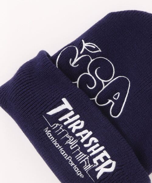 Manhattan Portage(マンハッタンポーテージ)の「THRASHER USA EMB Watch(ニットキャップ/ビーニー・メンズ・ブラック/ワインレッド/ブルー・FREE)」の10枚目の写真