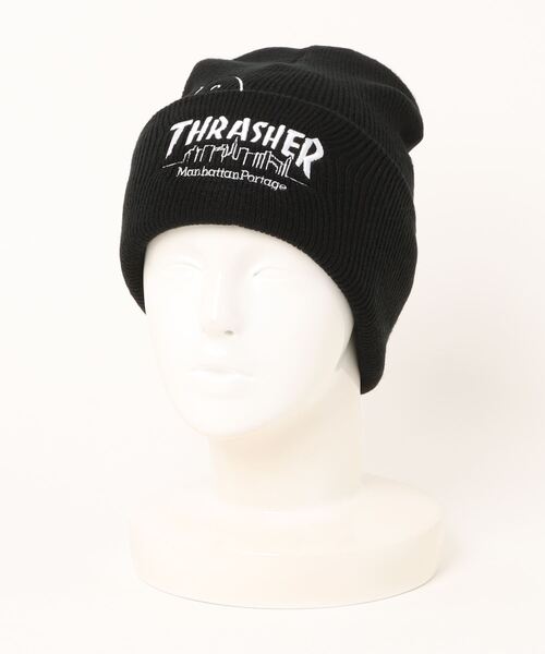 Manhattan Portage(マンハッタンポーテージ)の「THRASHER USA EMB Watch(ニットキャップ/ビーニー・メンズ・ブラック/ワインレッド/ブルー・FREE)」の6枚目の写真