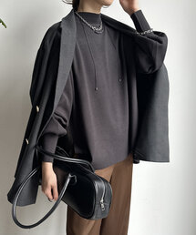 【WEB限定】モックネックニットプルオーバー
