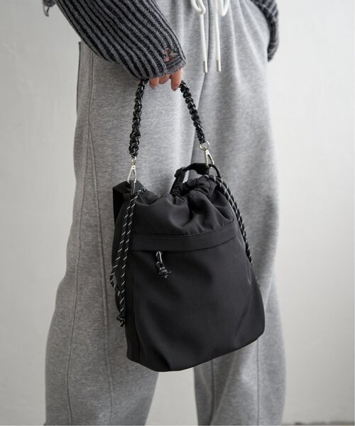notch.（ノッチ）の「【sweet web掲載】【notch. by KR】ロープハンドル２ＷＡＹ　ＢＡＧ（ショルダーバッグ・レディース・カーキ/ブラック/シルバー・FREE）」の4枚目の写真