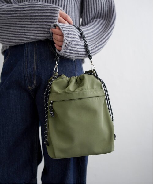 notch.（ノッチ）の「【sweet web掲載】【notch. by KR】ロープハンドル２ＷＡＹ　ＢＡＧ（ショルダーバッグ・レディース・カーキ/ブラック/シルバー・FREE）」の7枚目の写真