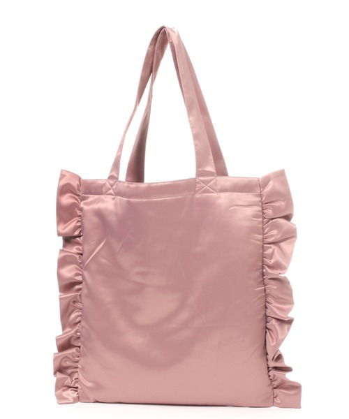 LAKOLE（ラコレ）の「サテンフリルトートバッグ / 208424（トートバッグ・レディース・ブラック/ピンク/ライトグレー・FREE）」の6枚目の写真