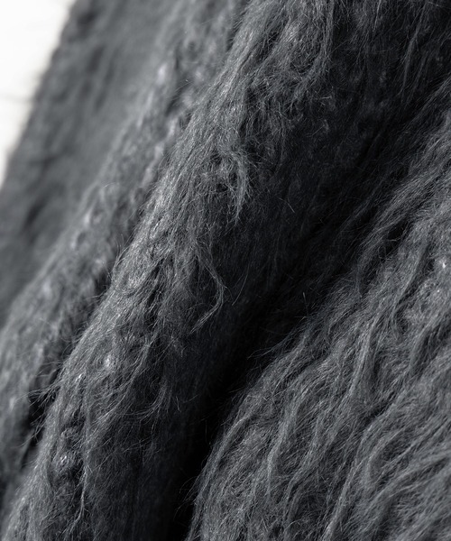 me+em select(ミームセレクト)の「【 3color 】モヘアライクショートシャギーニット / mohair-like short shaggy knit(ニット/セーター・レディース・ブラック/ホワイト/グレー・FREE)」の11枚目の写真