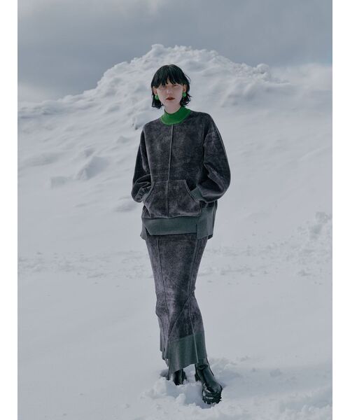 セール】VELOUR HIGHNECK TOP / ベロアハイネックトップ（ニット 