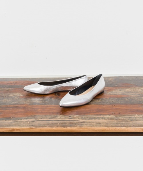 FABIO RUSCONI（ファビオルスコーニ）の「【FABIO RUSCONI/ファビオルスコーニ】パンプス　バレエシューズ　本革（パンプス・レディース・ブラック/シルバー・36/37/38/39）」の5枚目の写真