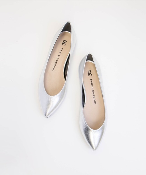 FABIO RUSCONI（ファビオルスコーニ）の「【FABIO RUSCONI/ファビオルスコーニ】パンプス　バレエシューズ　本革（パンプス・レディース・ブラック/シルバー・36/37/38/39）」の9枚目の写真