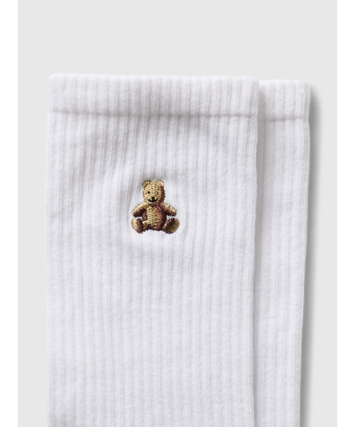 GAP（ギャップ）の「ブラナンベアクルーソックス（ソックス/靴下・レディース・ホワイト/ブラック/ネイビー・S/M/M/L）」の4枚目の写真