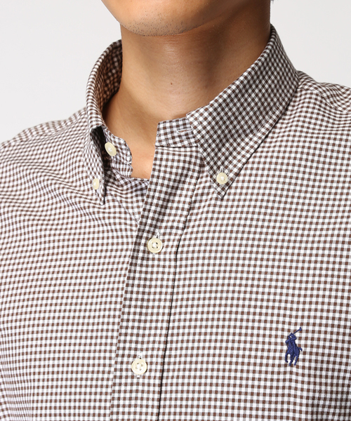 POLO RALPH LAUREN（ポロ ラルフ ローレン）の「ギンガム コットンツイル シャツ（シャツ/ブラウス・メンズ・ブラウン系3/オレンジ系その他/ブルー系その他/グリーン系その他・X-SMALL/LARGE/SMALL/MEDIUM/X-LARGE/XX-LARGE）」の5枚目の写真