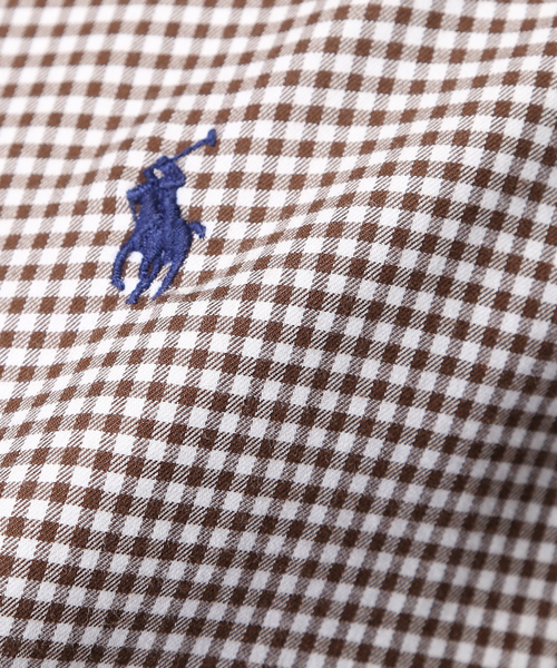 POLO RALPH LAUREN（ポロ ラルフ ローレン）の「ギンガム コットンツイル シャツ（シャツ/ブラウス・メンズ・ブラウン系3/オレンジ系その他/ブルー系その他/グリーン系その他・X-SMALL/LARGE/SMALL/MEDIUM/X-LARGE/XX-LARGE）」の6枚目の写真