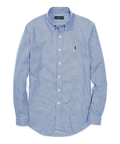 POLO RALPH LAUREN（ポロ ラルフ ローレン）の「ギンガム コットンツイル シャツ（シャツ/ブラウス・メンズ・ブラウン系3/オレンジ系その他/ブルー系その他/グリーン系その他・X-SMALL/LARGE/SMALL/MEDIUM/X-LARGE/XX-LARGE）」の3枚目の写真