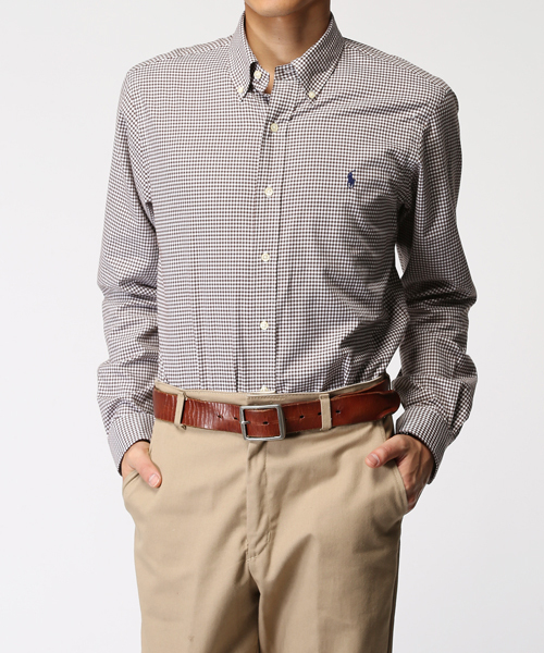 POLO RALPH LAUREN（ポロ ラルフ ローレン）の「ギンガム コットンツイル シャツ（シャツ/ブラウス・メンズ・ブラウン系3/オレンジ系その他/ブルー系その他/グリーン系その他・X-SMALL/LARGE/SMALL/MEDIUM/X-LARGE/XX-LARGE）」の7枚目の写真