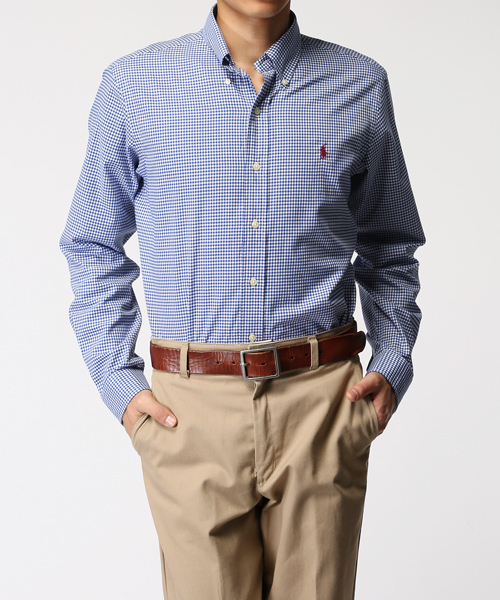 POLO RALPH LAUREN（ポロ ラルフ ローレン）の「ギンガム コットンツイル シャツ（シャツ/ブラウス・メンズ・ブラウン系3/オレンジ系その他/ブルー系その他/グリーン系その他・X-SMALL/LARGE/SMALL/MEDIUM/X-LARGE/XX-LARGE）」の9枚目の写真