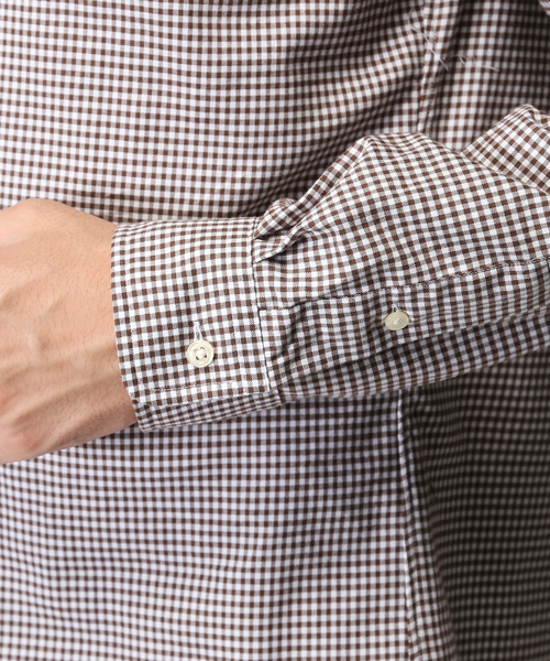 POLO RALPH LAUREN（ポロ ラルフ ローレン）の「ギンガム コットンツイル シャツ（シャツ/ブラウス・メンズ・ブラウン系3/オレンジ系その他/ブルー系その他/グリーン系その他・X-SMALL/LARGE/SMALL/MEDIUM/X-LARGE/XX-LARGE）」の14枚目の写真