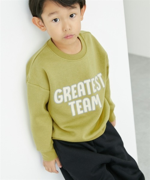 QUNTSTYLE(キュントスタイル)の「裏起毛 プリントトレーナー(スウェット・キッズ・ブラック/ベージュ/オレンジ/ブルー系その他/ラベンダー/ネイビー系2/ブラック系その他/オフホワイト/グレー/ネイビー系1/グリーン/アイボリー/アイボリー系/チャコール/グリーン系その他/パープル/ネイビー/ブラウン/グレー系その他/カーキ・150/100/140/160/110/120/130/170)」の13枚目の写真