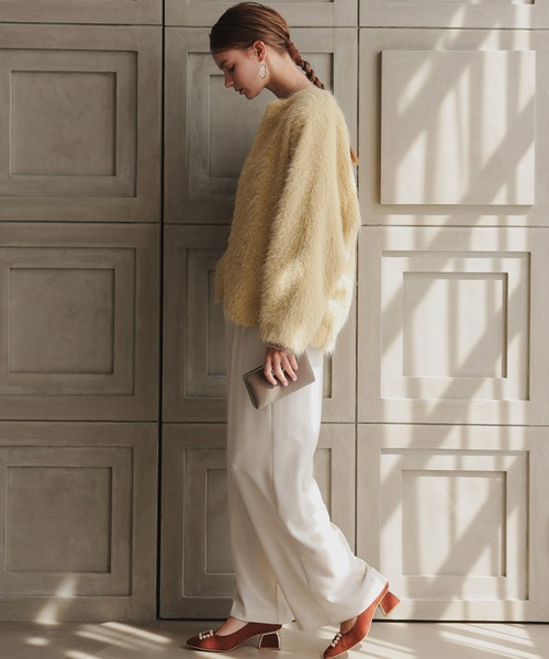 シャギーコクーンジャケット（ノーカラージャケット）｜Dorry Doll（ドリードール）