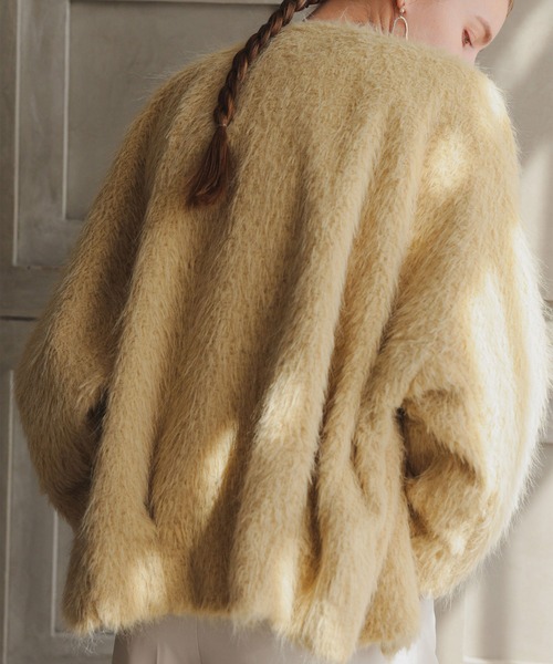 シャギーコクーンジャケット（ノーカラージャケット）｜Dorry Doll（ドリードール）