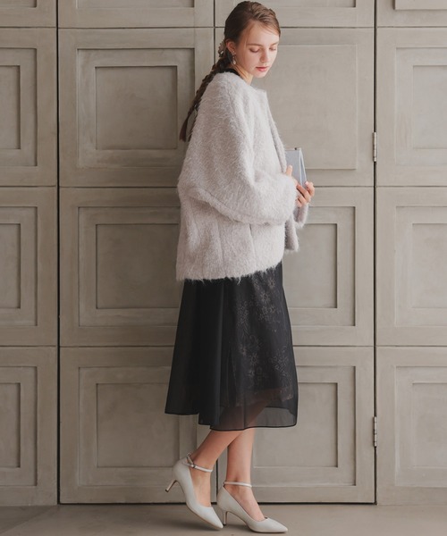 シャギーコクーンジャケット（ノーカラージャケット）｜Dorry Doll（ドリードール）