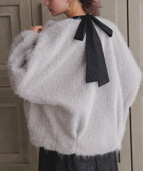 シャギーコクーンジャケット（ノーカラージャケット）｜Dorry Doll（ドリードール）