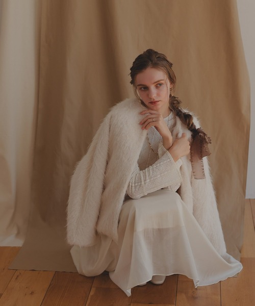 シャギーコクーンジャケット（ノーカラージャケット）｜Dorry Doll（ドリードール）