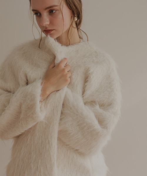 シャギーコクーンジャケット（ノーカラージャケット）｜Dorry Doll（ドリードール）