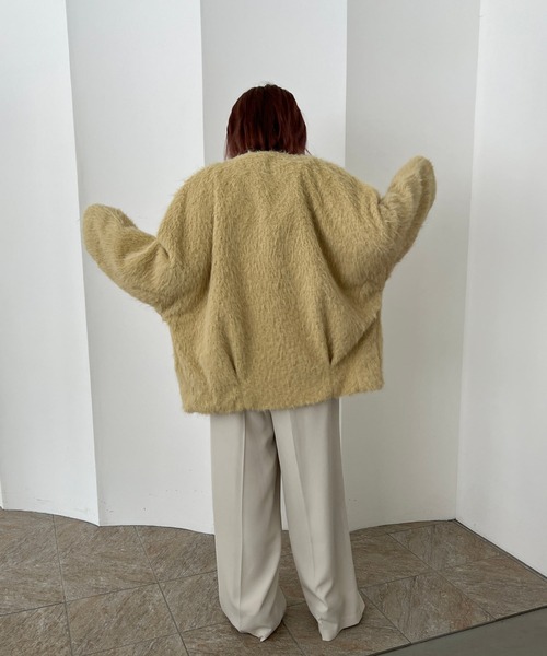 シャギーコクーンジャケット（ノーカラージャケット）｜Dorry Doll（ドリードール）