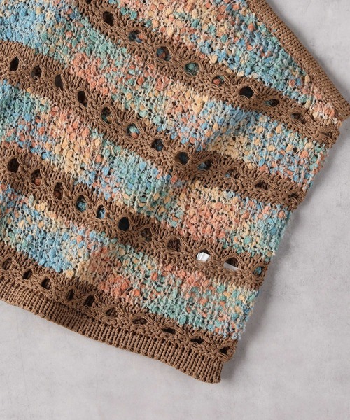 Right-on（ライトオン）の「【HONEYSUCKLE ROSE】ニットビスチェレイヤード（アンサンブル・レディース・ブラウン/ブラック・M/XL/S/L）」の15枚目の写真