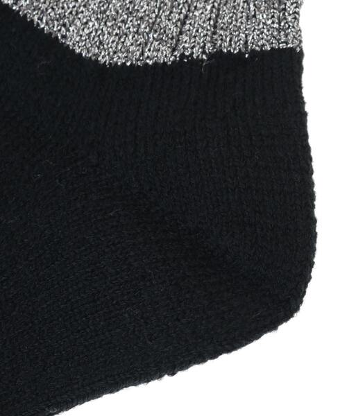 CONVERSE TOKYO（コンバーストウキョウ）の「STAR★ GLITTER BI-COLOR RIB SOX（ソックス/靴下・レディース・ブラック/グレー/ベージュ・FREE）」の6枚目の写真