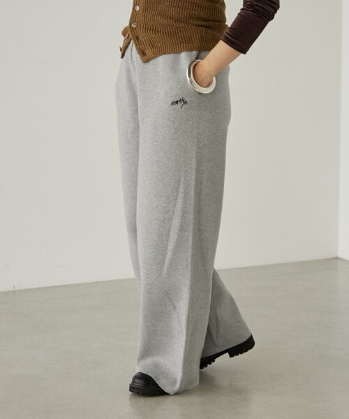earthy(アーシー)の「スウェットライクニットイージーパンツ(その他パンツ・レディース・ライトグレー/グレー/ブラック・SMALL/MEDIUM)」の3枚目の写真