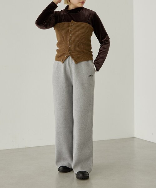 earthy(アーシー)の「スウェットライクニットイージーパンツ(その他パンツ・レディース・ライトグレー/グレー/ブラック・SMALL/MEDIUM)」の17枚目の写真