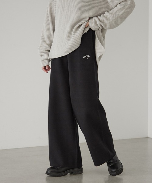 earthy(アーシー)の「スウェットライクニットイージーパンツ(その他パンツ・レディース・ライトグレー/グレー/ブラック・SMALL/MEDIUM)」の1枚目の写真