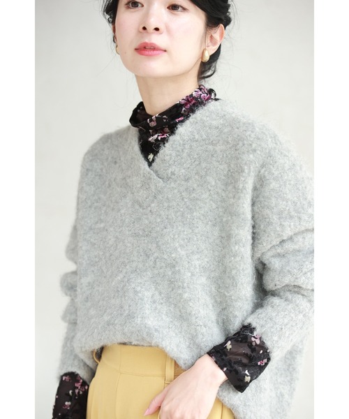 ☆試着のみ☆ PLEATS PLEASE ナタリーレテ 恐竜　花柄　長袖トップス KOEISTORE トップス レディース 春 夏 春夏 シャツ 花柄トップス