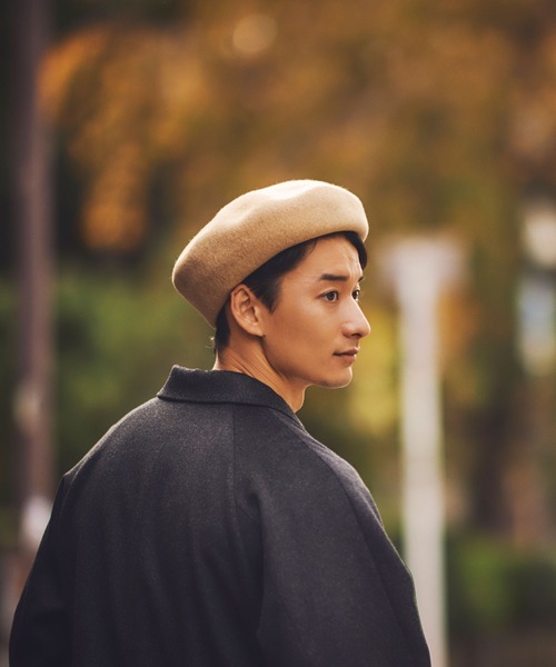 ウール八角ビックベレー帽 NIS(アニス)【日本製】（ハンチング