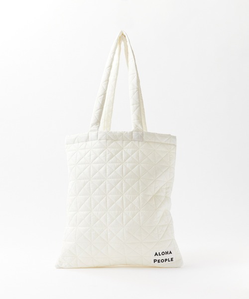 ROOPTOKYO(ループトウキョウ)の「ALOHA PEOPLE/アロハピープル キルティングトートバック(トートバッグ・レディース・ホワイト・FREE)」の1枚目の写真