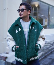 リルーム　Re.room カーキ レザー風 スタジャン リルーム Re.room カーキ レザー風 スタジャン