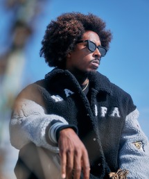 Reroom スタジャン Re:room（リルーム） スタジャン ボアビッグスタジアムジャンパー