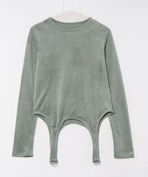 STYLEBLOCK | ベロアガーターデザインプルオーバー(Tシャツ/カットソー)