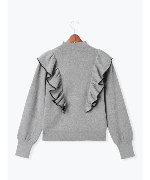 Te chichi（テチチ）の「バーティカルラッフルフリルニット（ニット/セーター・レディース・ブラック/グレー/オフホワイト・F）」の21枚目の写真