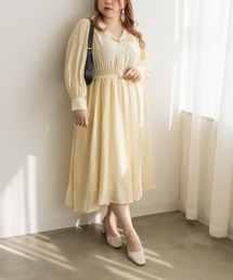 CLETTE（クレット）の「スカラップ襟シャツワンピース（ワンピース）」