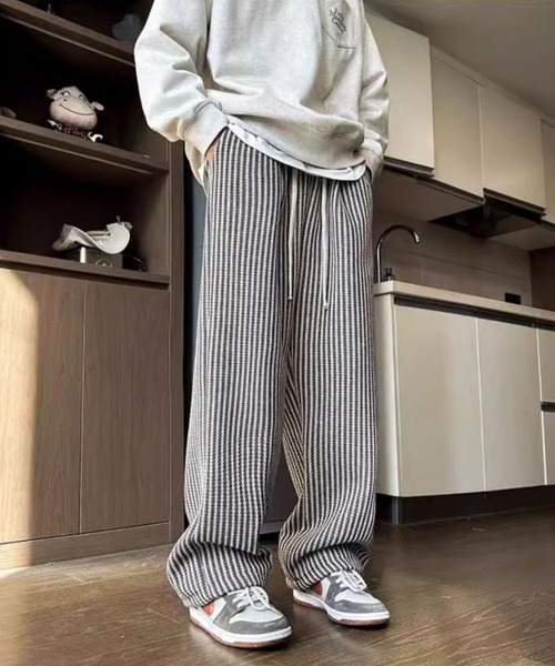 link lot(リンクロット)の「ルーズシルエットストライプパンツ(その他パンツ・メンズ・ブラック/ブラウン・L/M)」の13枚目の写真