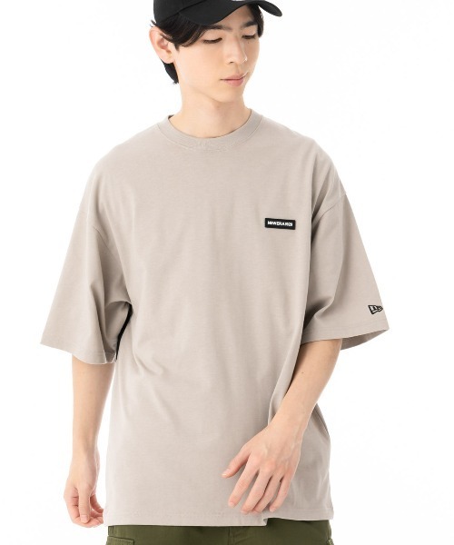 NEW ERA（ニューエラ）の「ニューエラ 半袖Tシャツ オーバーサイズ コットン（Tシャツ/カットソー・メンズ・ブラック/ベージュ/ホワイト・XXL/S/M/L/XL）」の3枚目の写真
