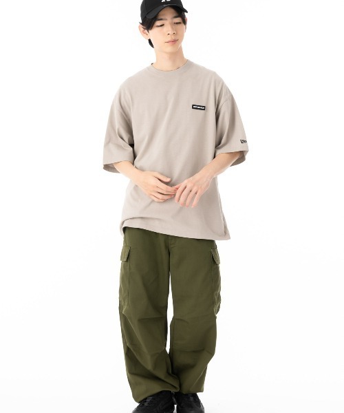 NEW ERA（ニューエラ）の「ニューエラ 半袖Tシャツ オーバーサイズ コットン（Tシャツ/カットソー・メンズ・ブラック/ベージュ/ホワイト・XXL/S/M/L/XL）」の10枚目の写真
