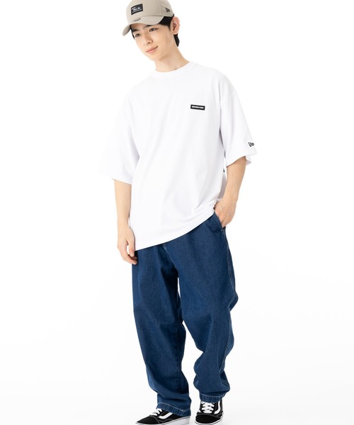NEW ERA（ニューエラ）の「ニューエラ 半袖Tシャツ オーバーサイズ コットン（Tシャツ/カットソー・メンズ・ブラック/ベージュ/ホワイト・XXL/S/M/L/XL）」の20枚目の写真