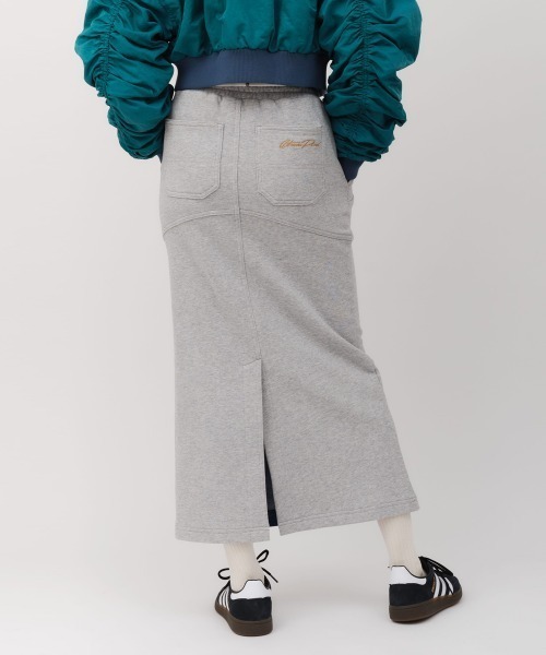 atmos pink（アトモスピンク）の「atmos pink Denim Docking Long Skirt / アトモス ピンク デニム ドッキング ロング スカート（スカート・レディース・ブルー/ピンク・FREE）」の20枚目の写真