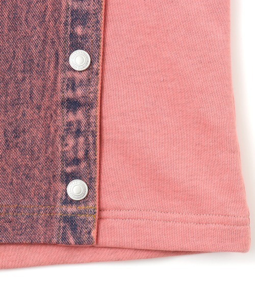 atmos pink（アトモスピンク）の「atmos pink Denim Docking Long Skirt / アトモス ピンク デニム ドッキング ロング スカート（スカート・レディース・ブルー/ピンク・FREE）」の6枚目の写真