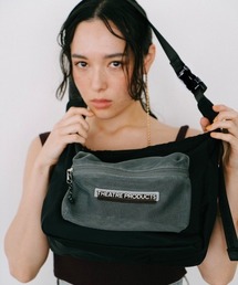 メッシュポケットショルダーバッグL/500mlペットボトル収納可能