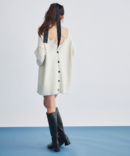 カーディガン 2way lame mix knit cardigan /2wayラメミックスニットカーディガン レディース 2way lame mix knit cardigan /2wayラメミックスニット