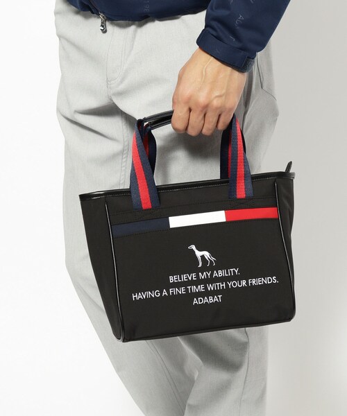 adabat（アダバット）の「【新レーベル ADABAT NAVY】トリコロール カートバッグ（トートバッグ・メンズ・ブラック/ダークグレー/ネイビー・00）」の4枚目の写真